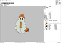 Ghost Fanta Embroidery File 6 sizes