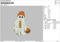 Ghost Fanta Embroidery File 6 sizes