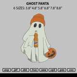 Ghost Fanta Embroidery File 6 sizes