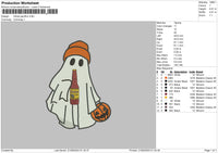 Ghost Pacifico Embroidery File 6 sizes