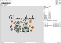 Ghosts Fall Embroidery File 6 sizes