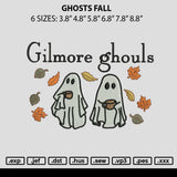 Ghosts Fall Embroidery File 6 sizes