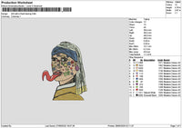 Drawing 2806 Embroidery File 6 sizes
