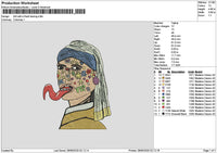 Drawing 2806 Embroidery File 6 sizes