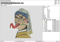 Drawing 2806 Embroidery File 6 sizes
