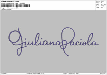 Giuliana Embroidery File