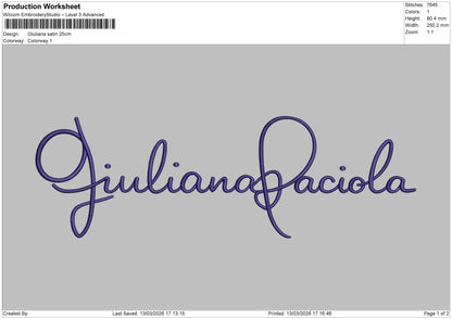 Giuliana Embroidery File