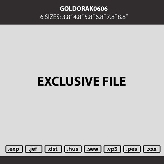 Goldorak0606 Embroidery Machine Design File 6 sizes