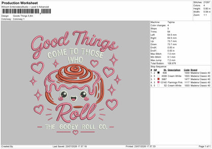 Good Text 2307 Embroidery Machine Design File 6 sizes