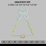 Gracetext App Embroidery File 6 sizes