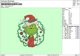 Grinch App 1911 Embroidery File 6 sizes