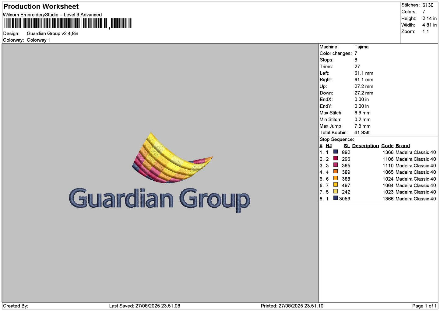 Guardiantext Embroidery 2 Files
