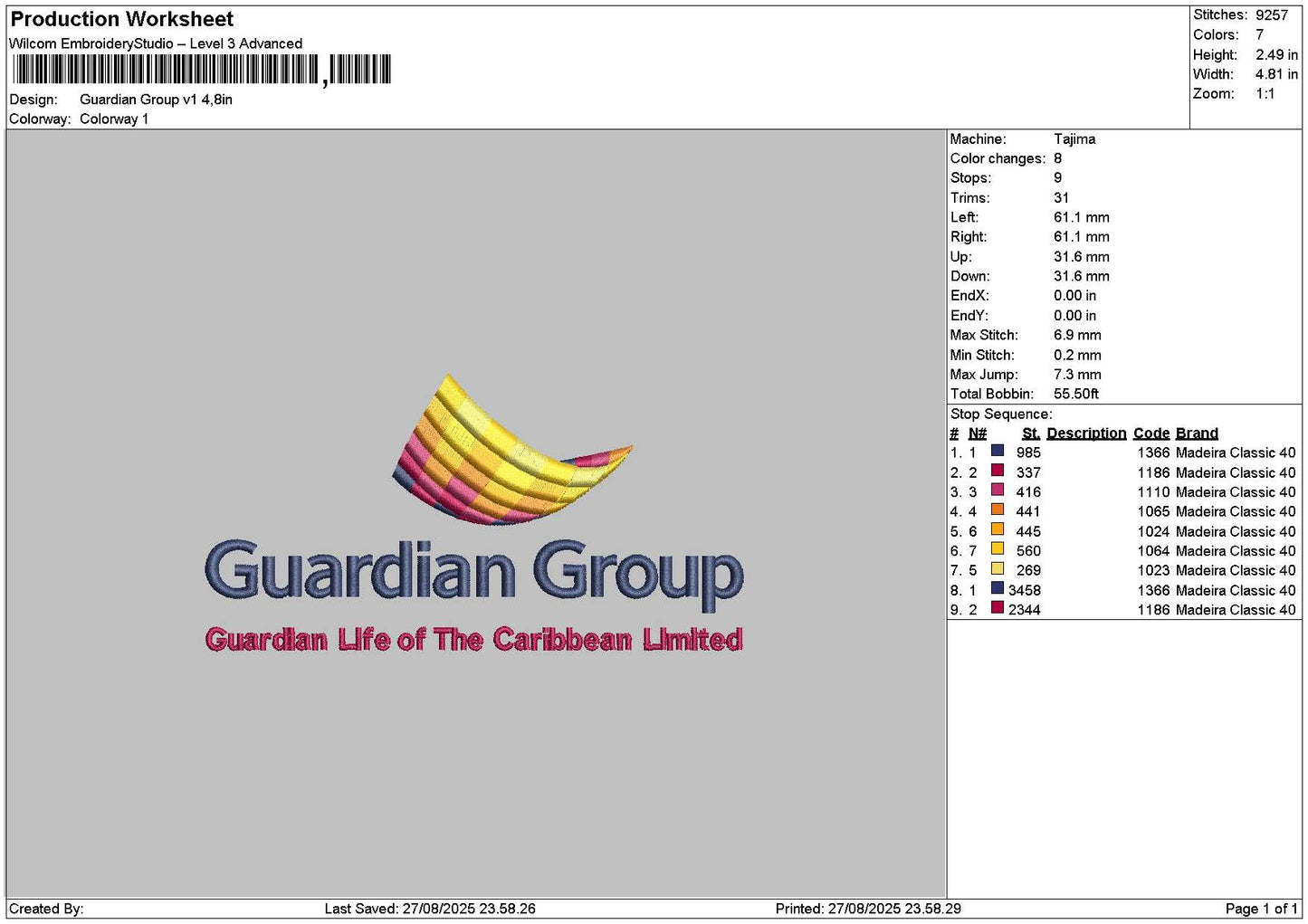 Guardiantext Embroidery 2 Files