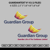 Guardiantext Embroidery 2 Files