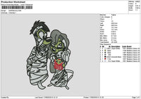 Guffi Mummy Embroidery File 6 sizes