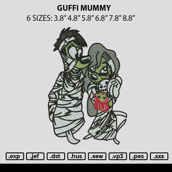 Guffi Mummy Embroidery File 6 sizes