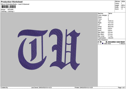 Rithaltext Embroidery 4 Files