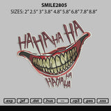 Smile2805 Embroidery File 6 sizes