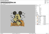 Halloween Mickey V2 Embroidery File 6 sizes