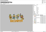 Halloween Pooh Embroidery File 5 sizes