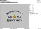 Halloweento Embroidery File 6 sizes