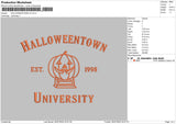 Halloween Town Embroidery File 4 sizes