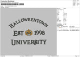 Halloweentown Embroidery File 5 sizes