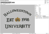 Halloweentown Embroidery File 5 sizes