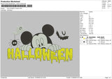 Halloween Mickey Embroidery File 5 sizes