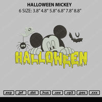 Halloween Mickey Embroidery File 5 sizes