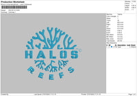 Halos V3 Embroidery File 6 sizes