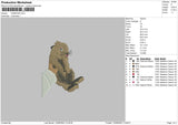 Hamster Embroidery File 4 size