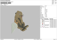 Hamster Embroidery File 4 size