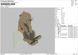 Hamster Embroidery File 4 size