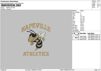 Hapevilletext Embroidery File 6 sizes