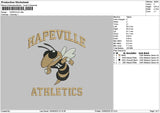 Hapevilletext Embroidery File 6 sizes