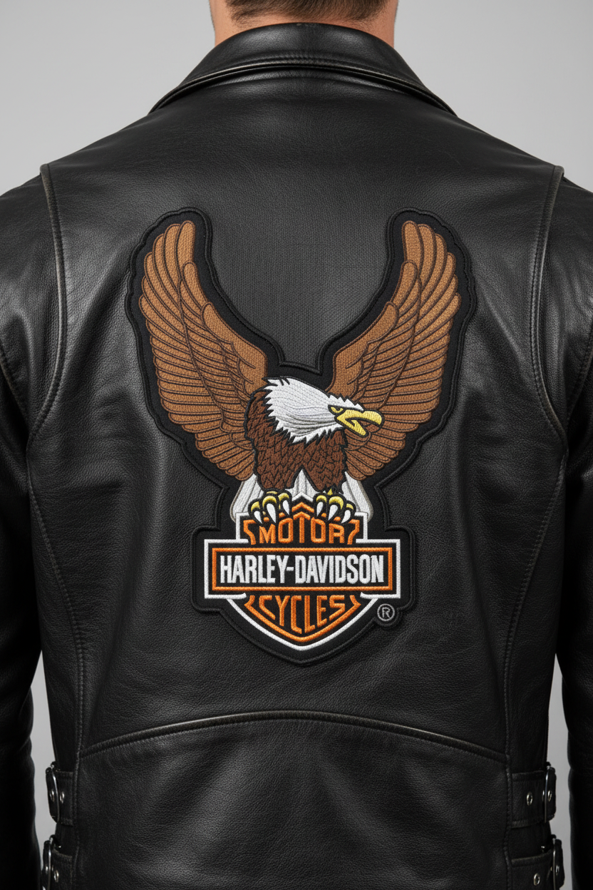 Harley Davidson Eagle Embroidery File 4 size
