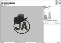 Hatcircle 01 Embroidery File 6 sizes