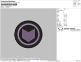 Hawkeye Embroidery File 4 size