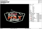 Haxtext Embroidery File 6 sizes