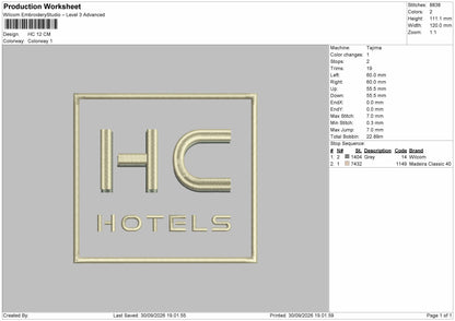 Hc Square Embroidery Machine Design File 6 sizes