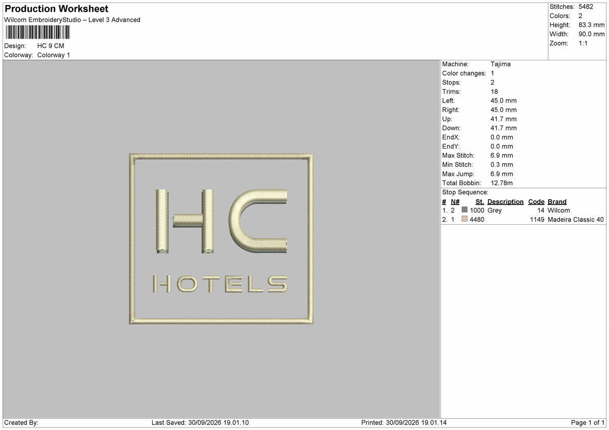 Hc Square Embroidery Machine Design File 6 sizes
