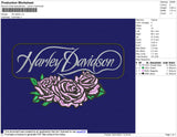 Harley Davidson Ladies Embroidery File 7 size