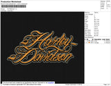 Harley Davidson Medival Embroidery File 7 size