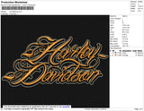 Harley Davidson Medival Embroidery File 7 size