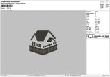 Hdztext Embroidery File 6 sizes