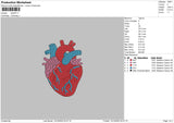 Heart Embroidery File 6 sizes