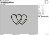 Heart Line V3 Embroidery File 6 sizes