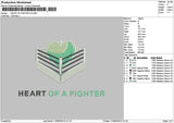 Fightertext v2 Embroidery File 6 sizes