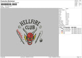 HellFire Embroidery File 4 size